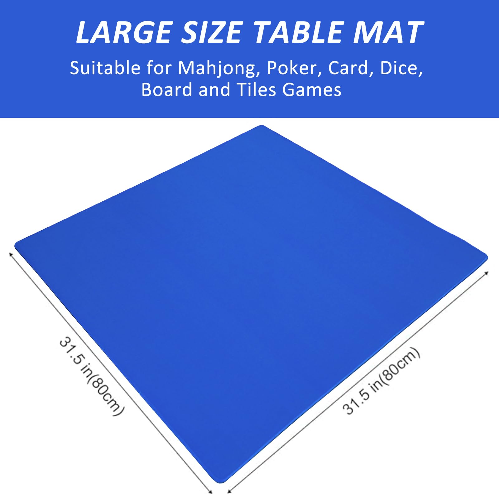 GUSTARIA large mahjong mat blue carrying bag for portable storage.