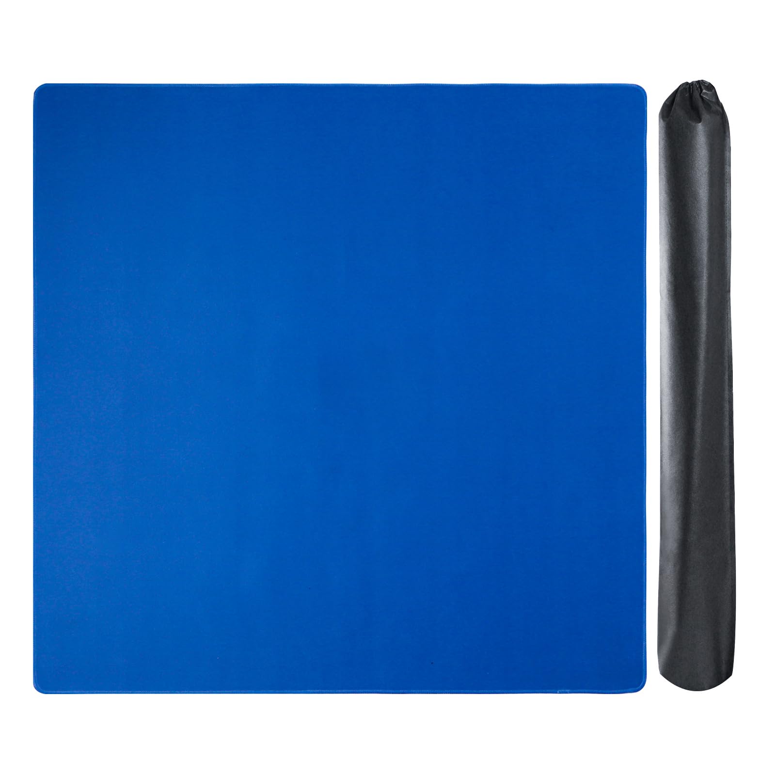 GUSTARIA large mahjong mat blue flatlay with slip-resistant surface.
