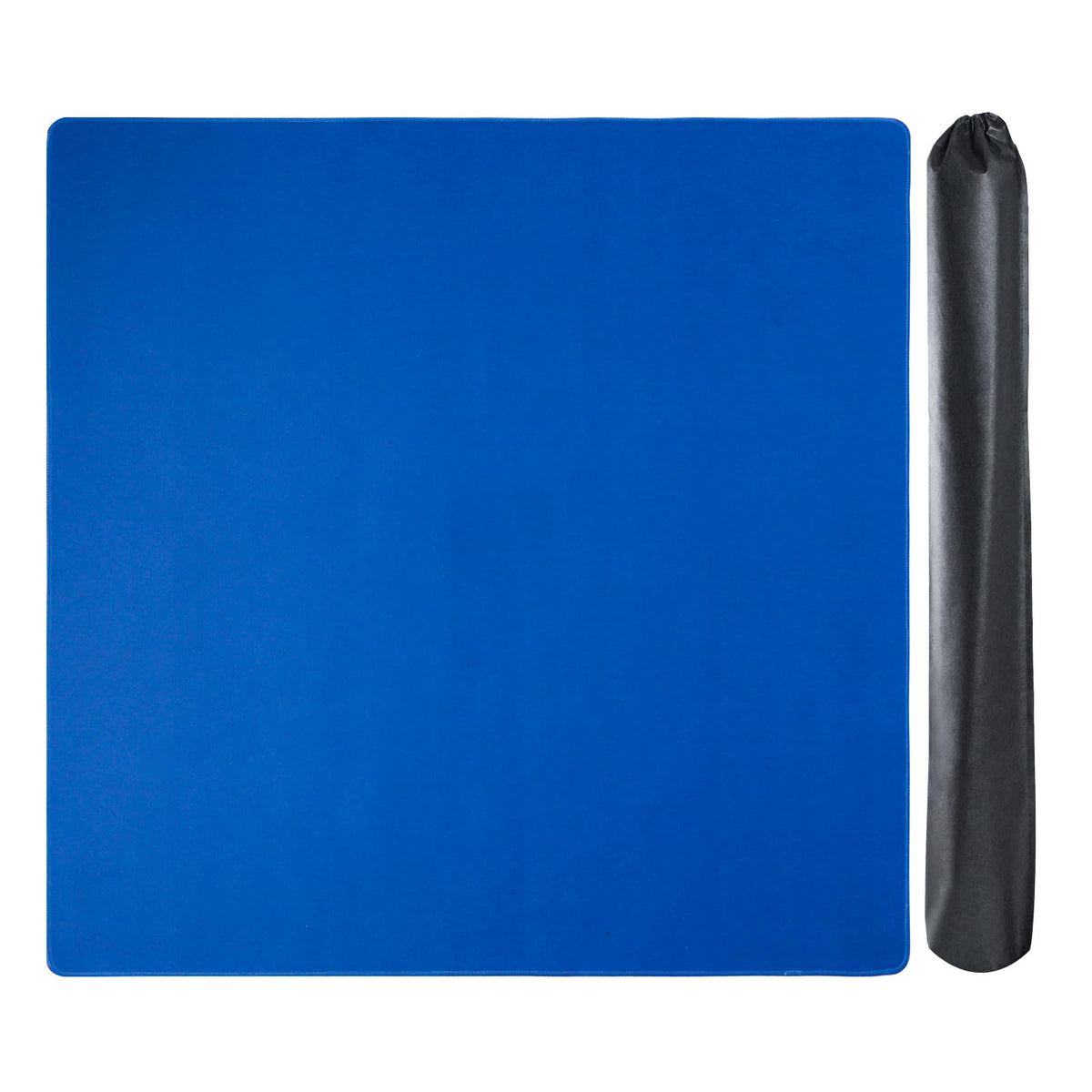 GUSTARIA large mahjong mat blue flatlay with slip-resistant surface.