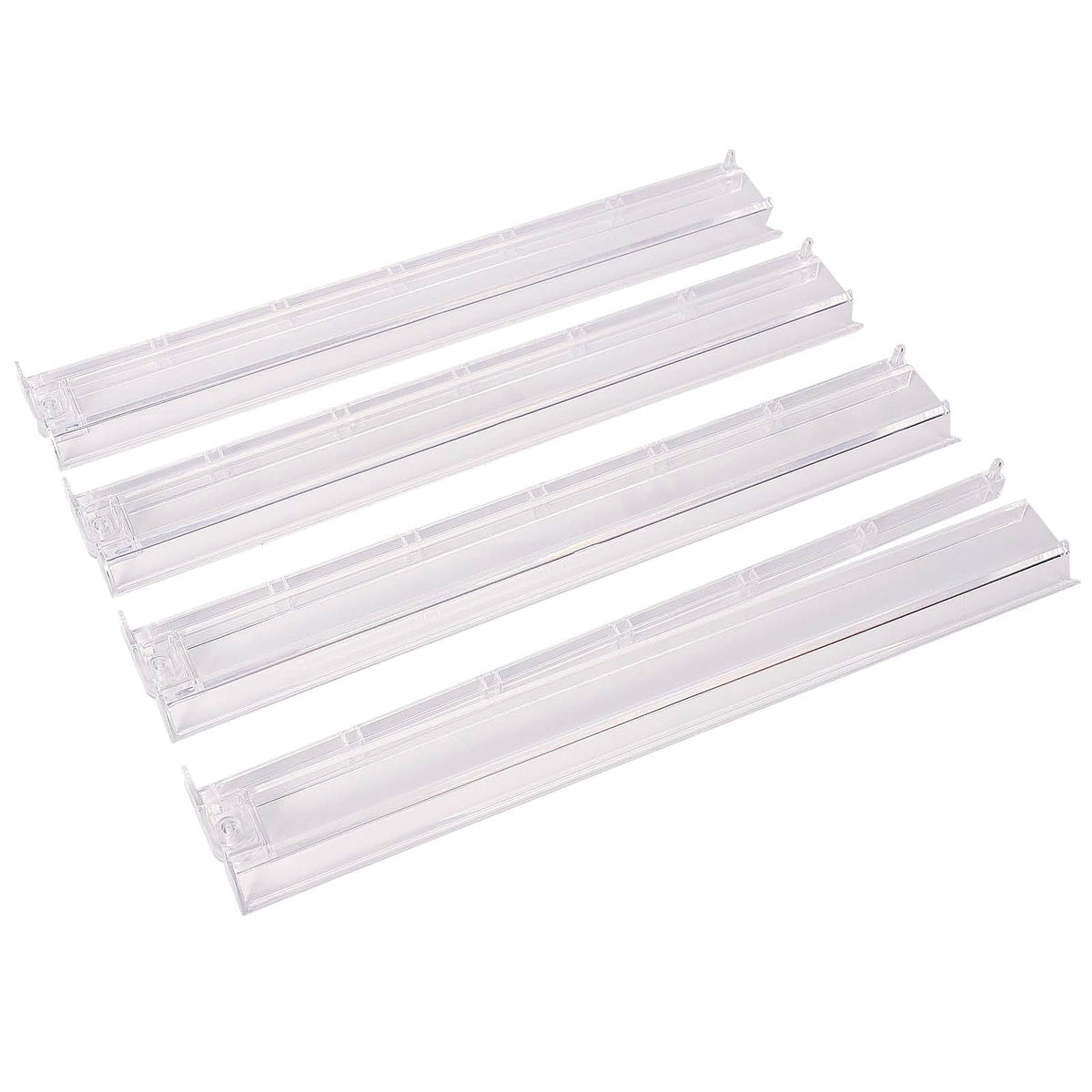 GUSTARIA Mahjong all-in-one rack and pusher in clear acrylic for easy tile handling.
