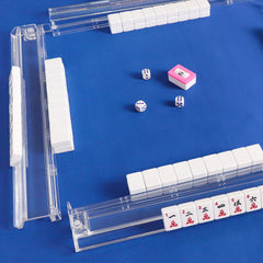 GUSTARIA rack-pusher pair is ideal for game-night mahjong.