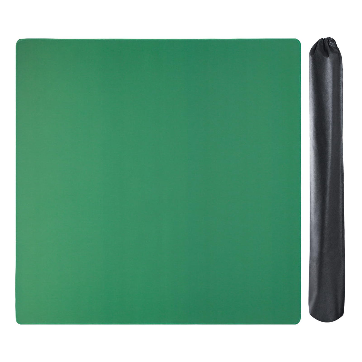 GUSTARIA mahjong mat with 3 dice offers stable, quiet gameplay on green surface.