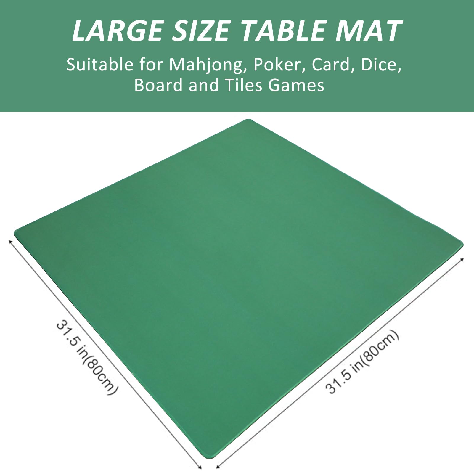 GUSTARIA anti-slip rubber backing keeps the mat in place during rounds.