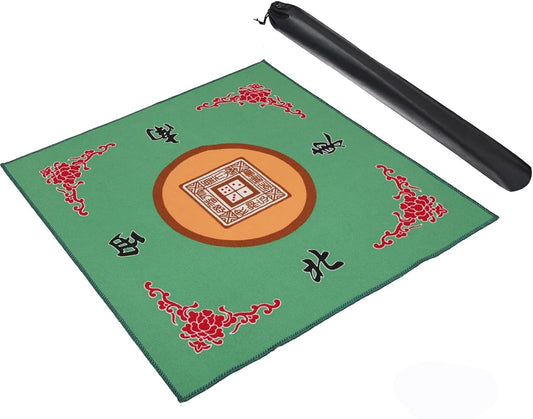 GUSTARIA Mahjong Mat anti-slip top view for stable play.