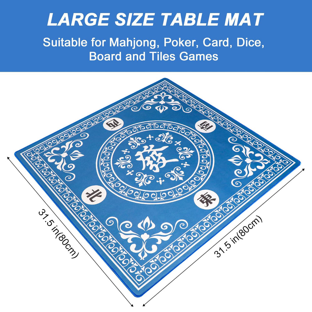 GUSTARIA Mahjong Mat neatly rolled in bag for easy transport.
