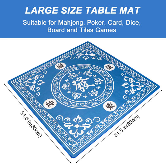 GUSTARIA Mahjong Mat neatly rolled in bag for easy transport.