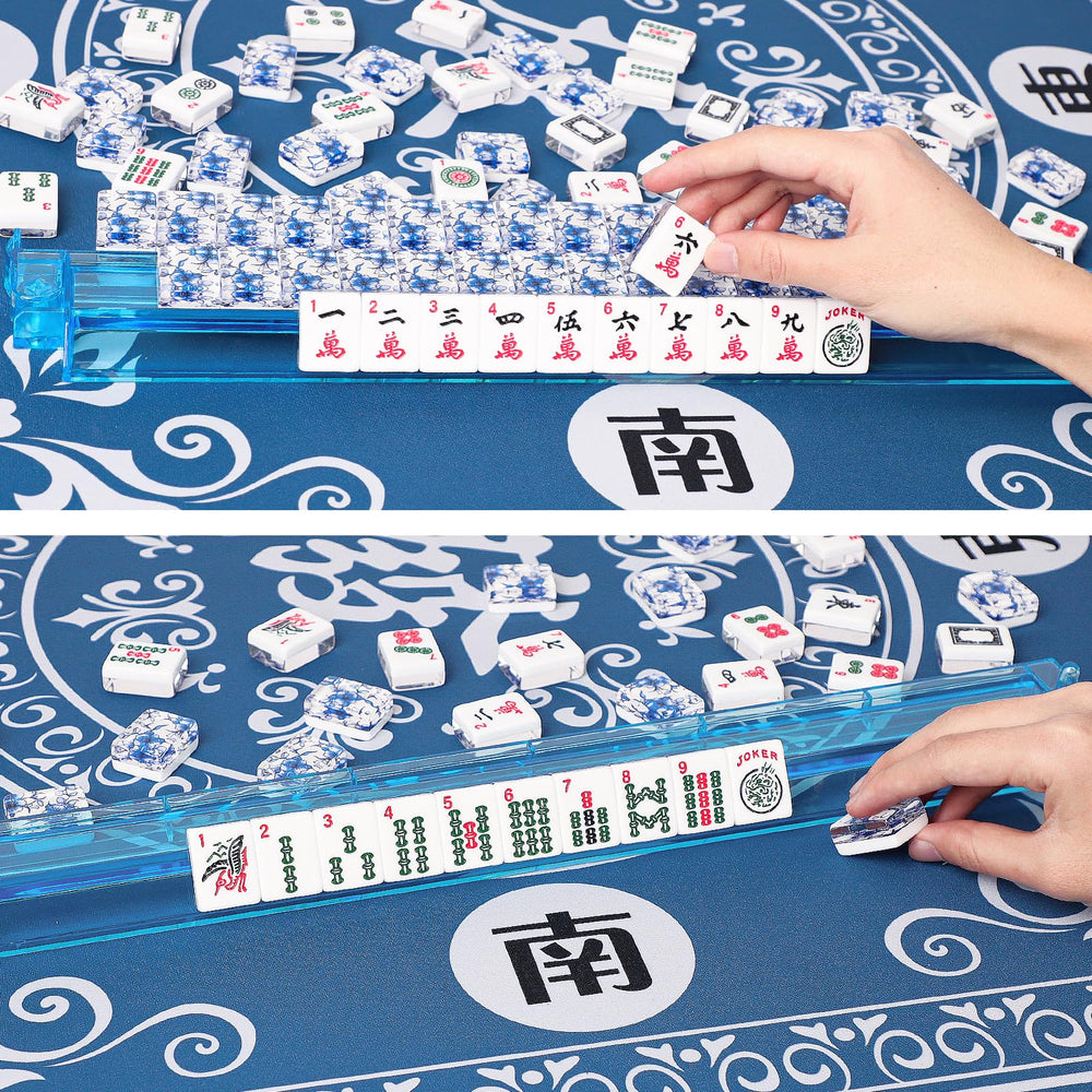 GUSTARIA Mahjong Mat thick foam backing cushions impacts on table.