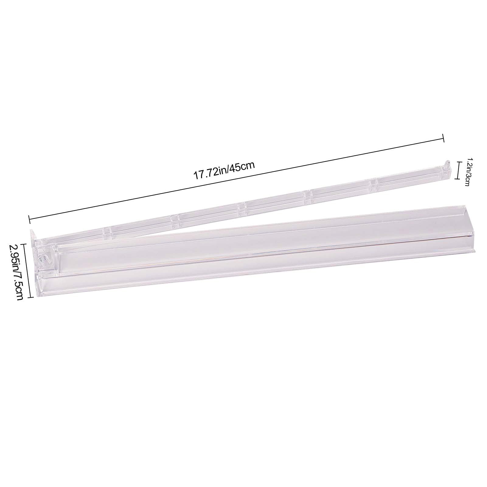GUSTARIA Mahjong rack-pusher clear acrylic 4-pack side view highlighting integrated pusher