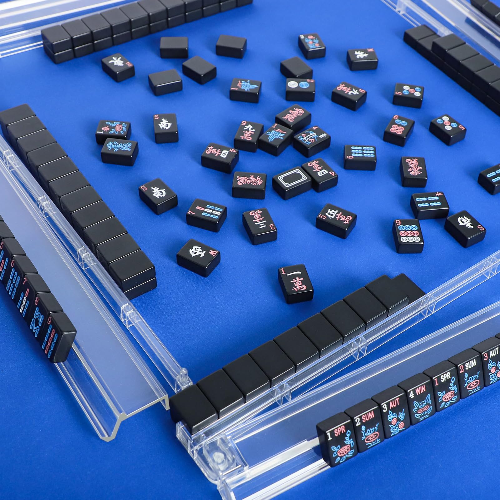 Travel-friendly tiles-only GUSTARIA Mahjong set for on-the-go gaming