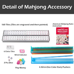 GUSTARIA mahjong tiles trays with lids protect pieces during storage.