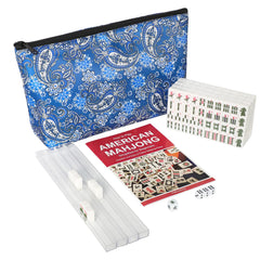 GUSTARIA mini mahjong tiles close-up with engraved numbers for easy play