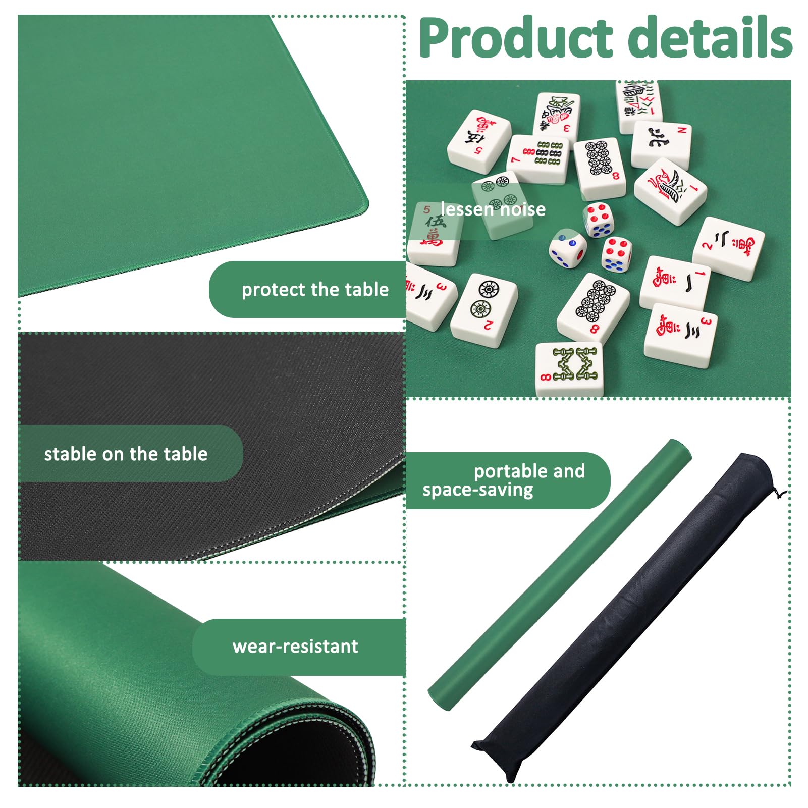 GUSTARIA durable fiber-top table cover for long-lasting use.