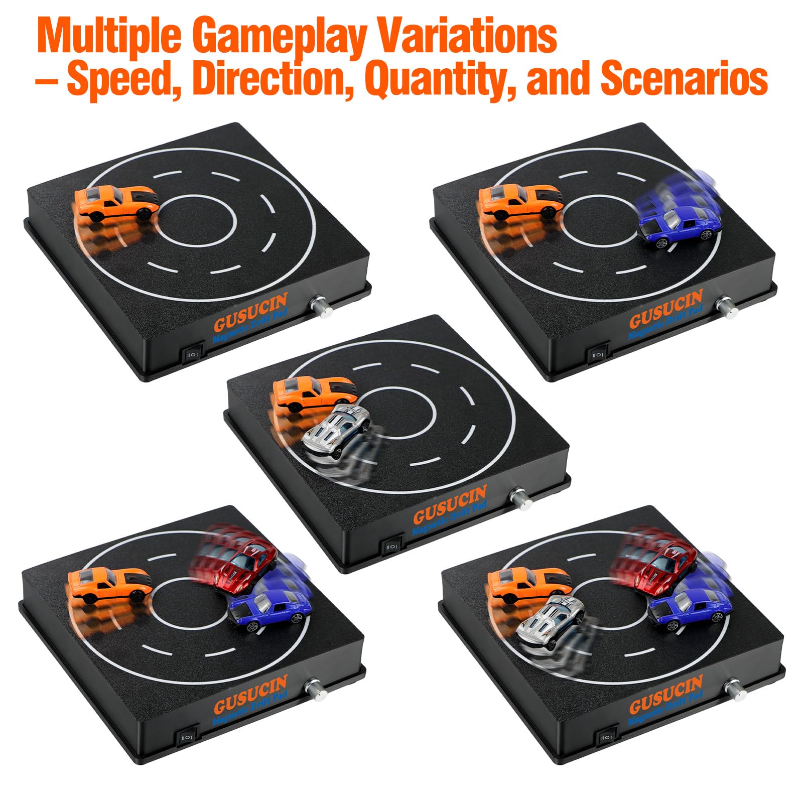 GUSUCIN rotary speed control adjusts drift pace precisely.