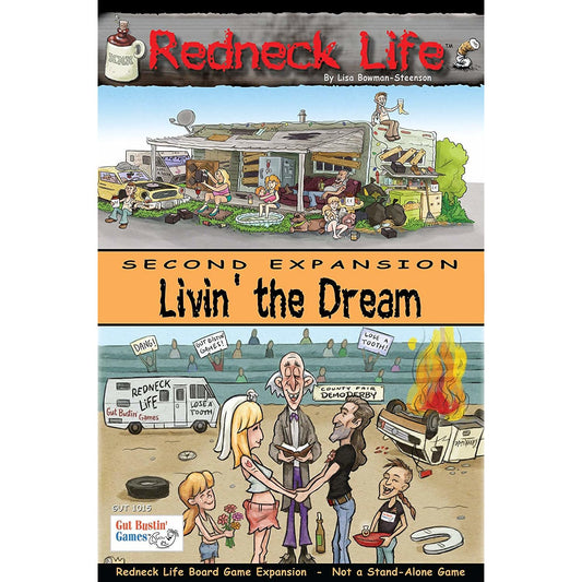Gut Bustin' Games Livin' the Dream expansion adds new rigs, homes, and cards for varied play.