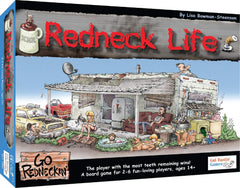 Gut Bustin' Games Redneck Life board game cover showcases rustic humor for family game nights.