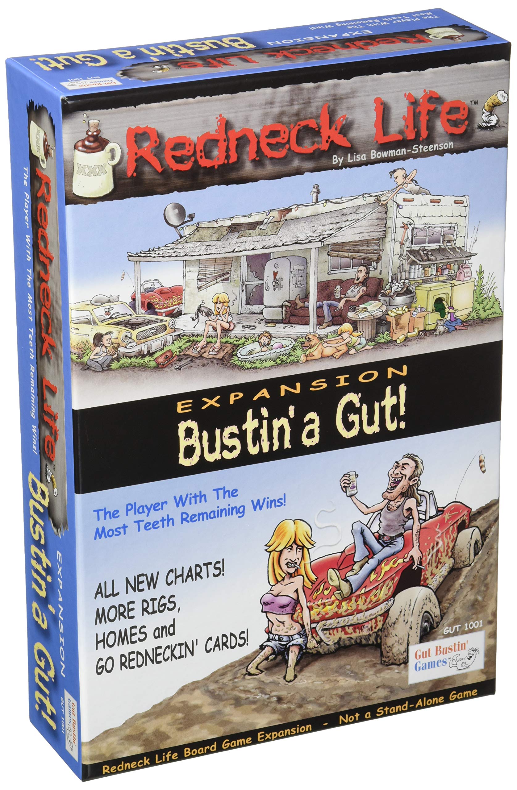 Gut Bustin' Games Redneck Life Expansion contents for expanded play.