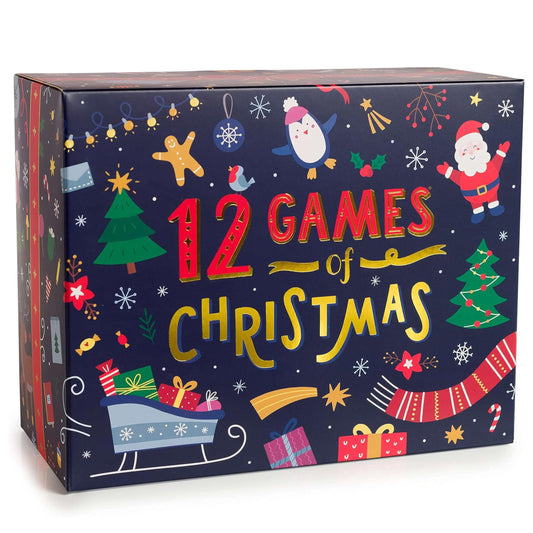 Gutter Games 12 Games of Christmas – Family Game Night Pack for All Ages | Hilarious Holiday Party Games