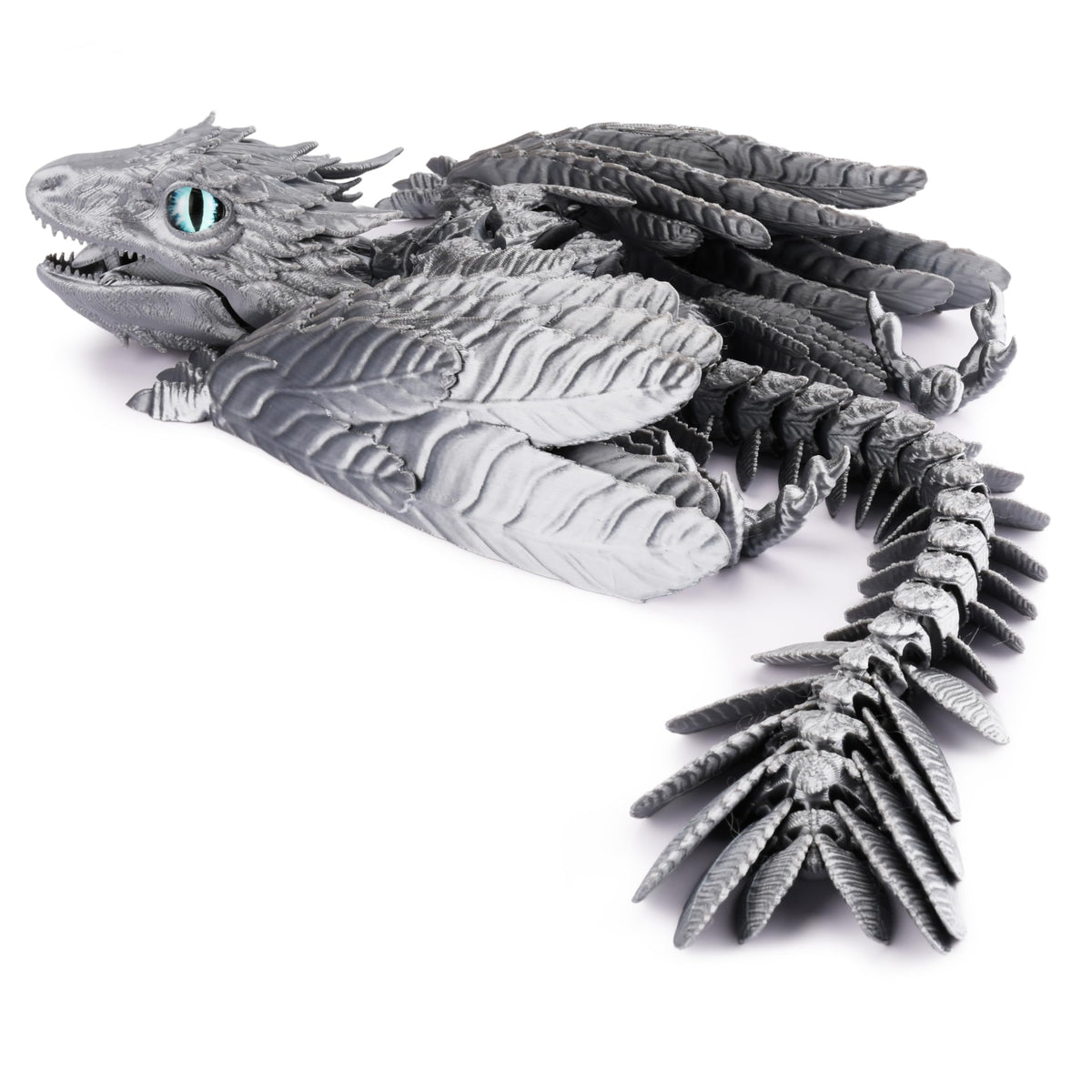 Guwewu Feathered Wyvern front view shows intricate detailing for desk décor.