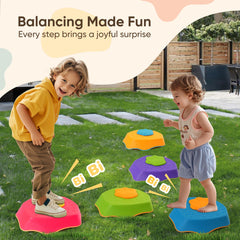 G-WING stepping stones 5-pack side view highlights portable setup for various spaces.