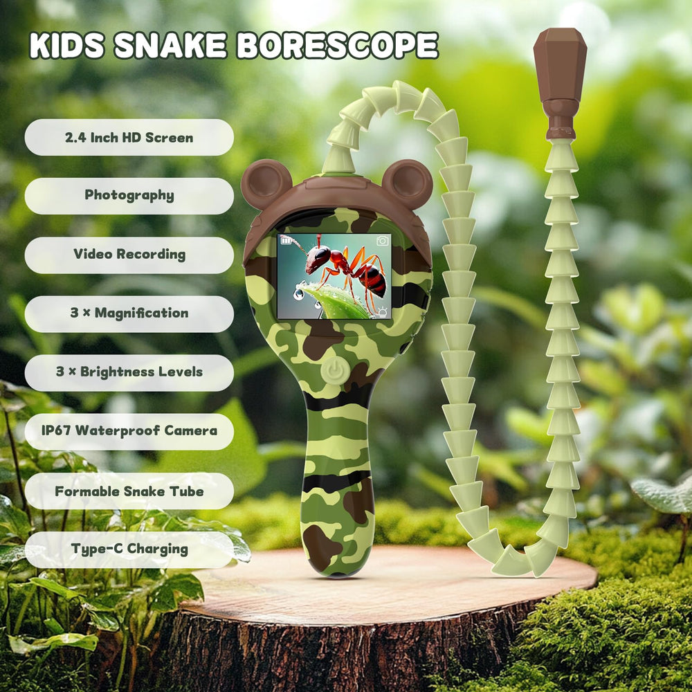 GWYUI borescope reveals insects and plants with detailed observation.