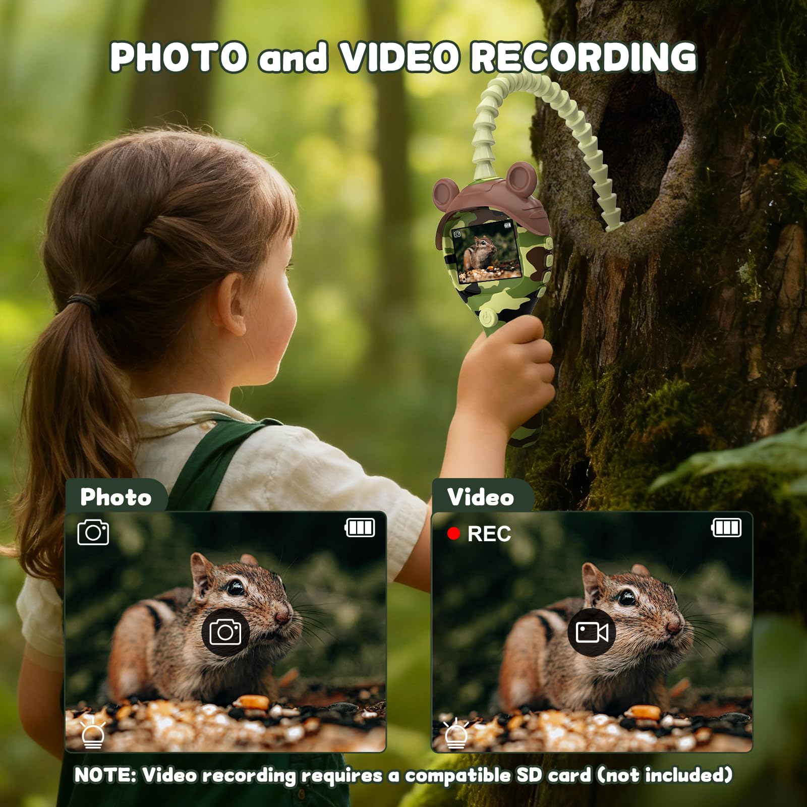 GWYUI borescope toy captures photos and videos of explorations.