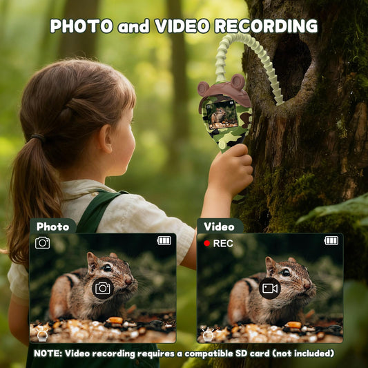 GWYUI borescope toy captures photos and videos of explorations.