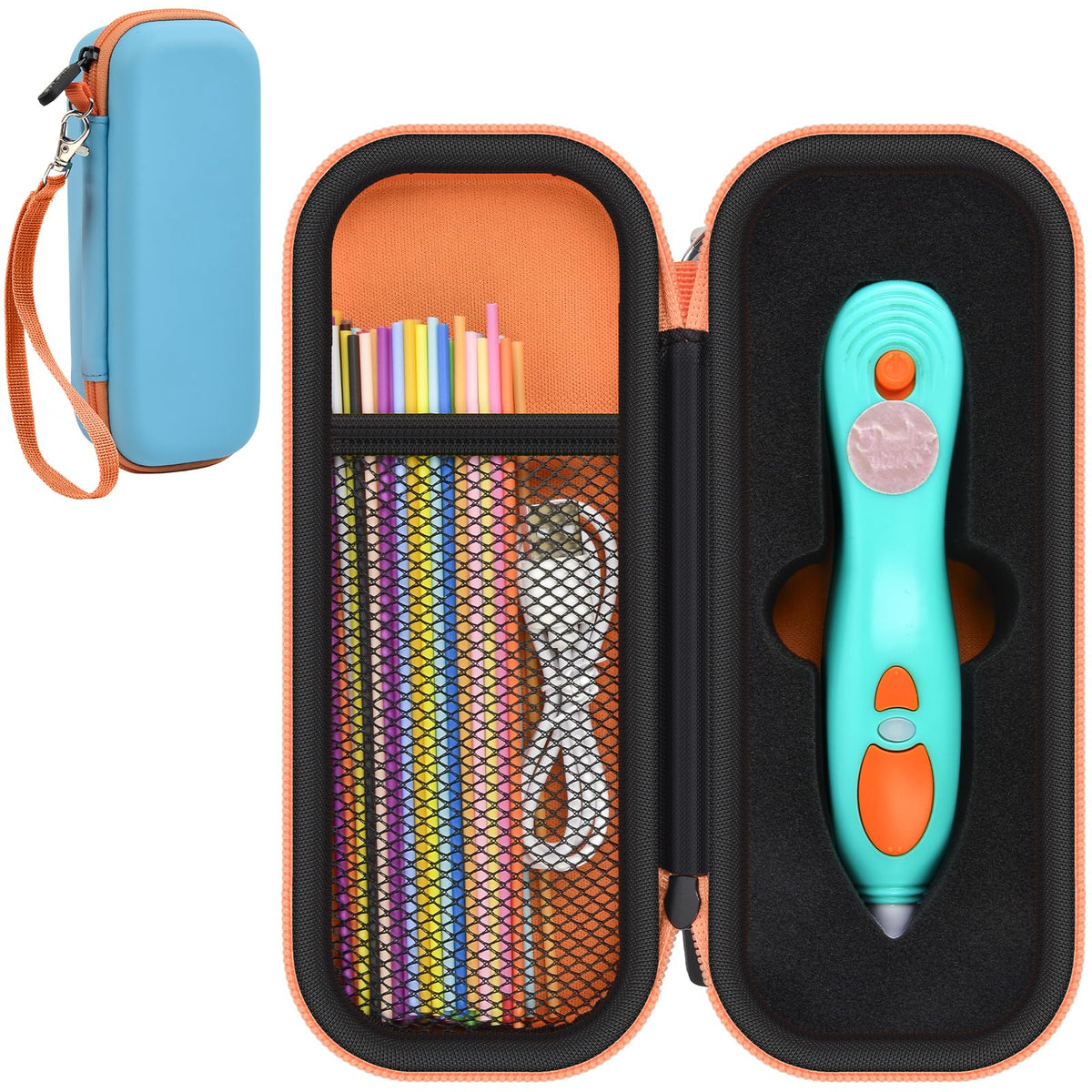 GWCASE Start+ essentials box in blue, compact storage for 3Doodler supplies.