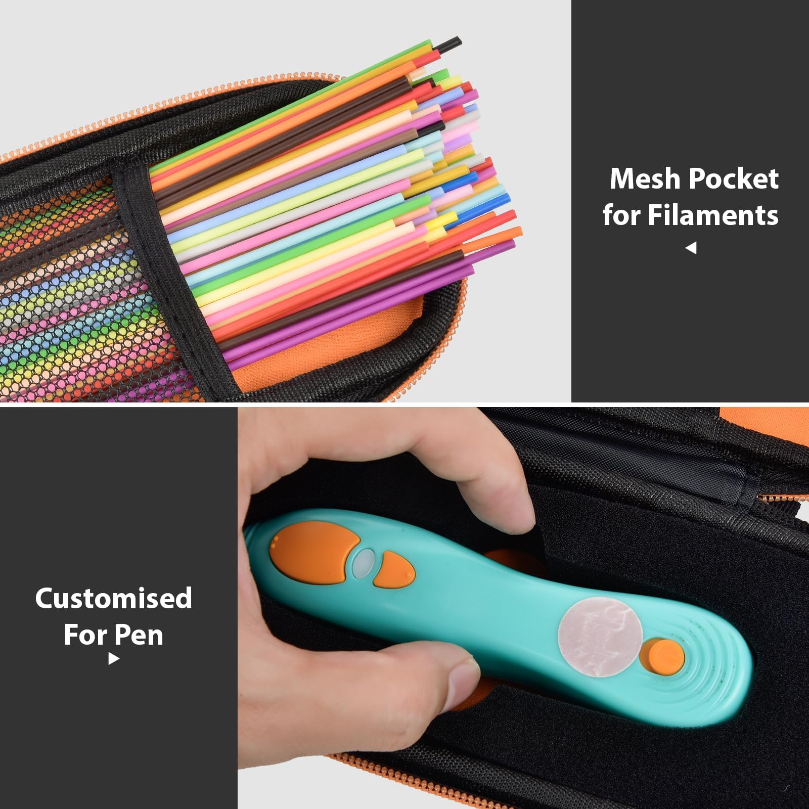 GWCASE travel-friendly compact carry fits in backpacks easily