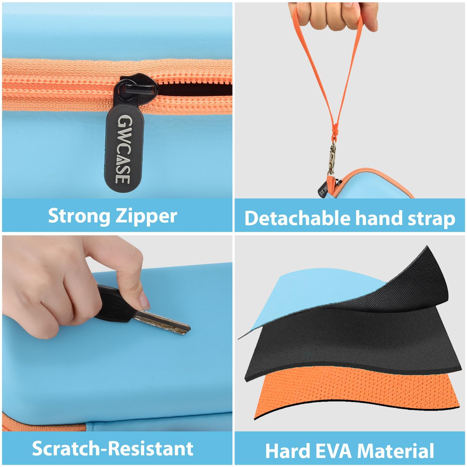 GWCASE travel-friendly size fits backpacks and school bags.