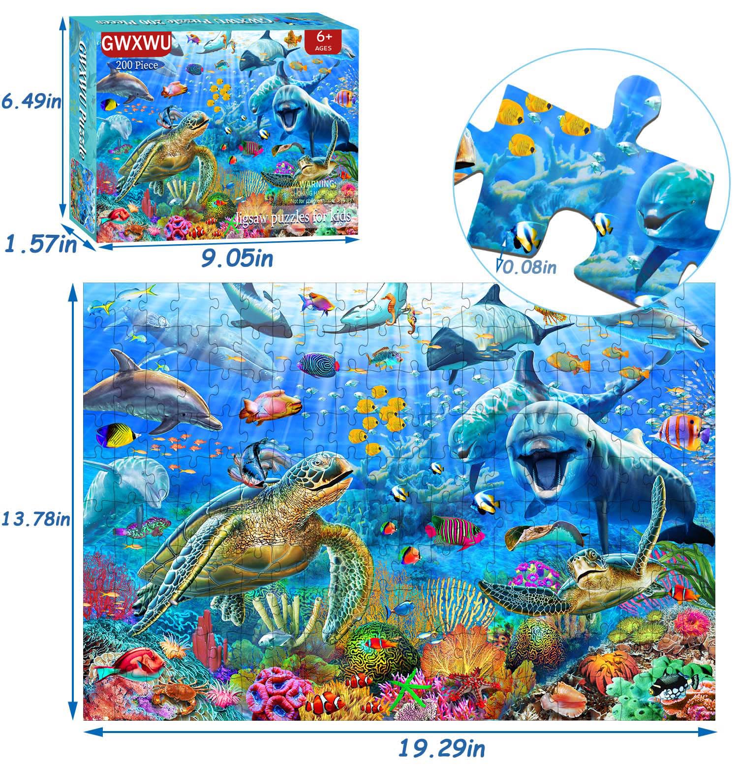 GWXWU Ocean Adventure puzzle supports quiet, screen-free playtime.