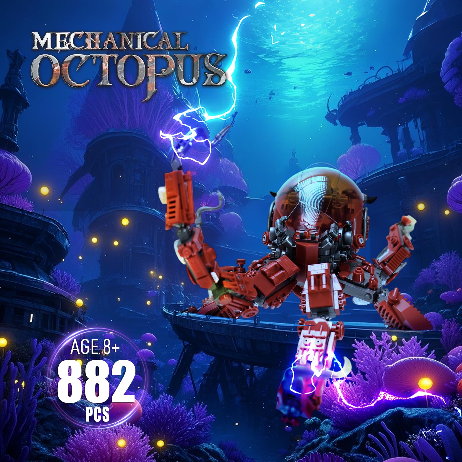 GXJTYYBS mechanical octopus assembly step 3 nearing completion details