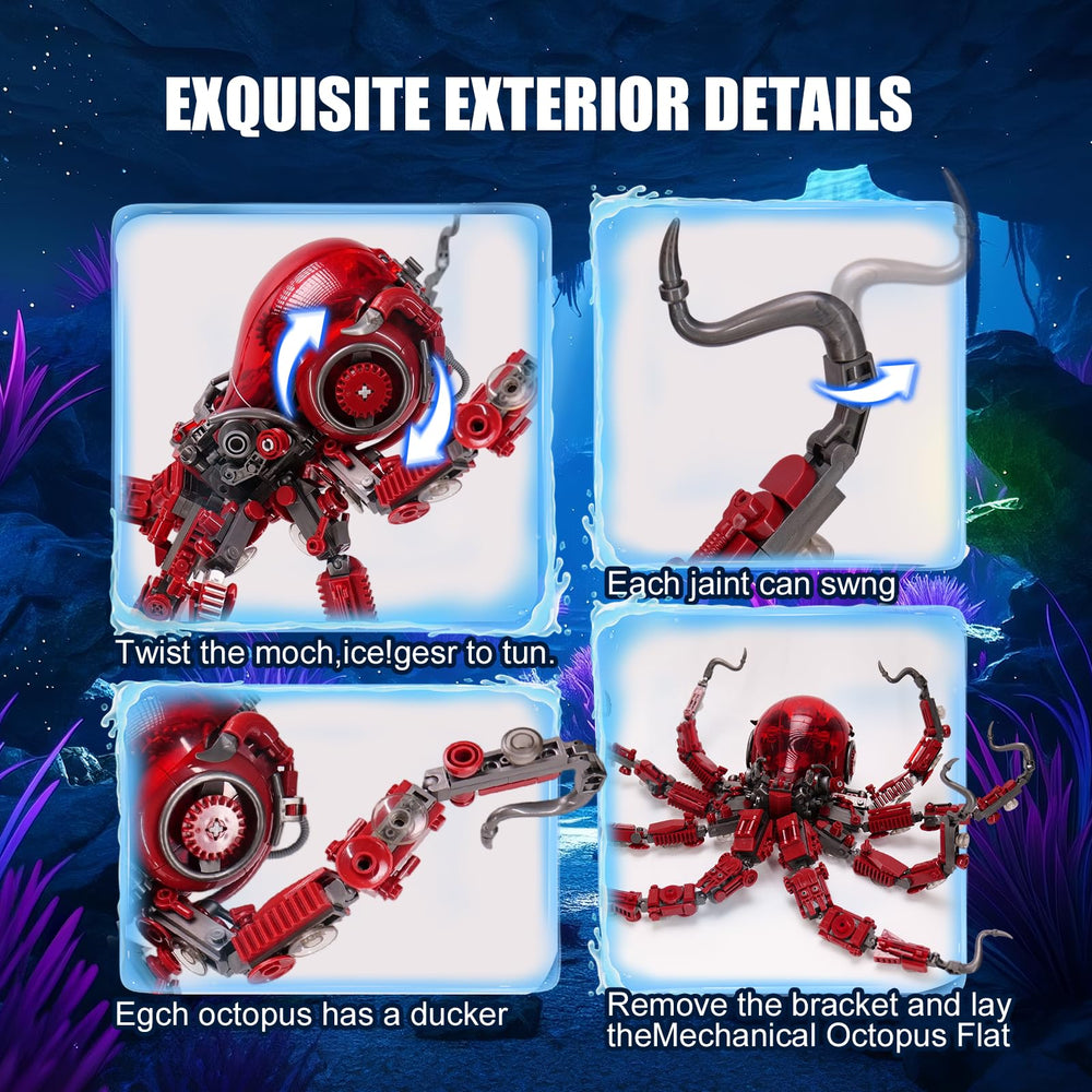 GXJTYYBS octopus with display stand ready for desk presentation