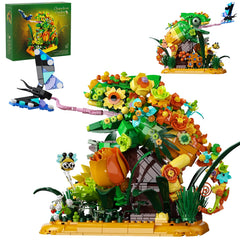 GXJTYYBS chameleon garden bonsai model for a stylish desk display