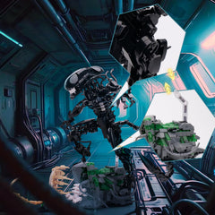 GXJTYYBS Xenomorph base features a lifelike scorpion-like creature for texture.