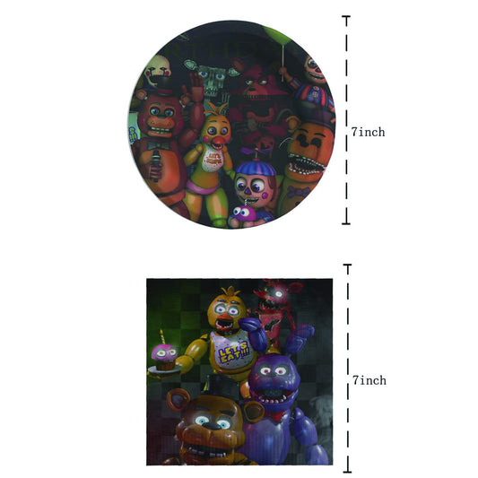 GYSIXGAOSU Five Nights napkins for themed table, handles spills with style