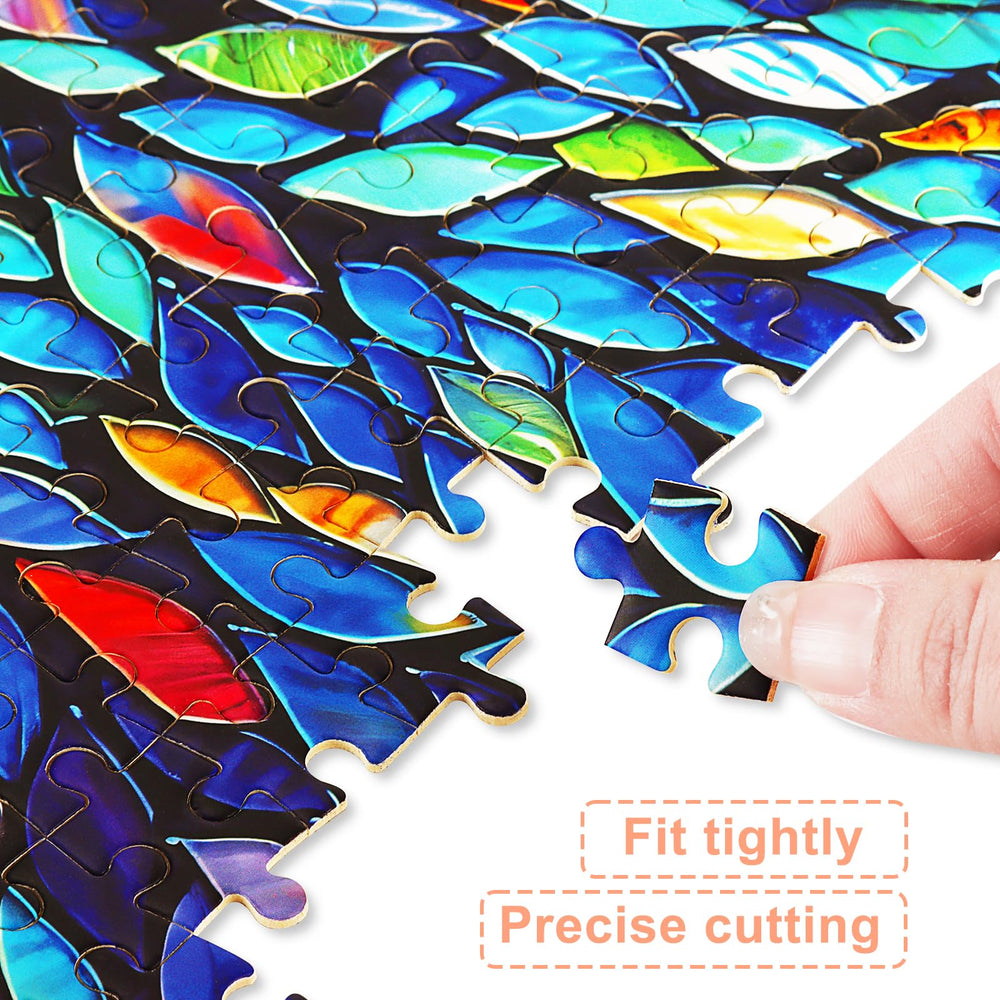 Gyadiex Tree of Life puzzle displays stained glass-inspired art for daily inspiration.