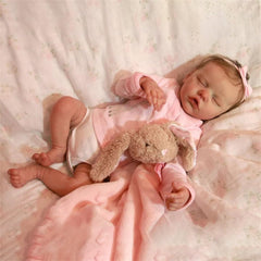 GYCV full-body silicone reborn baby sleeping in natural position