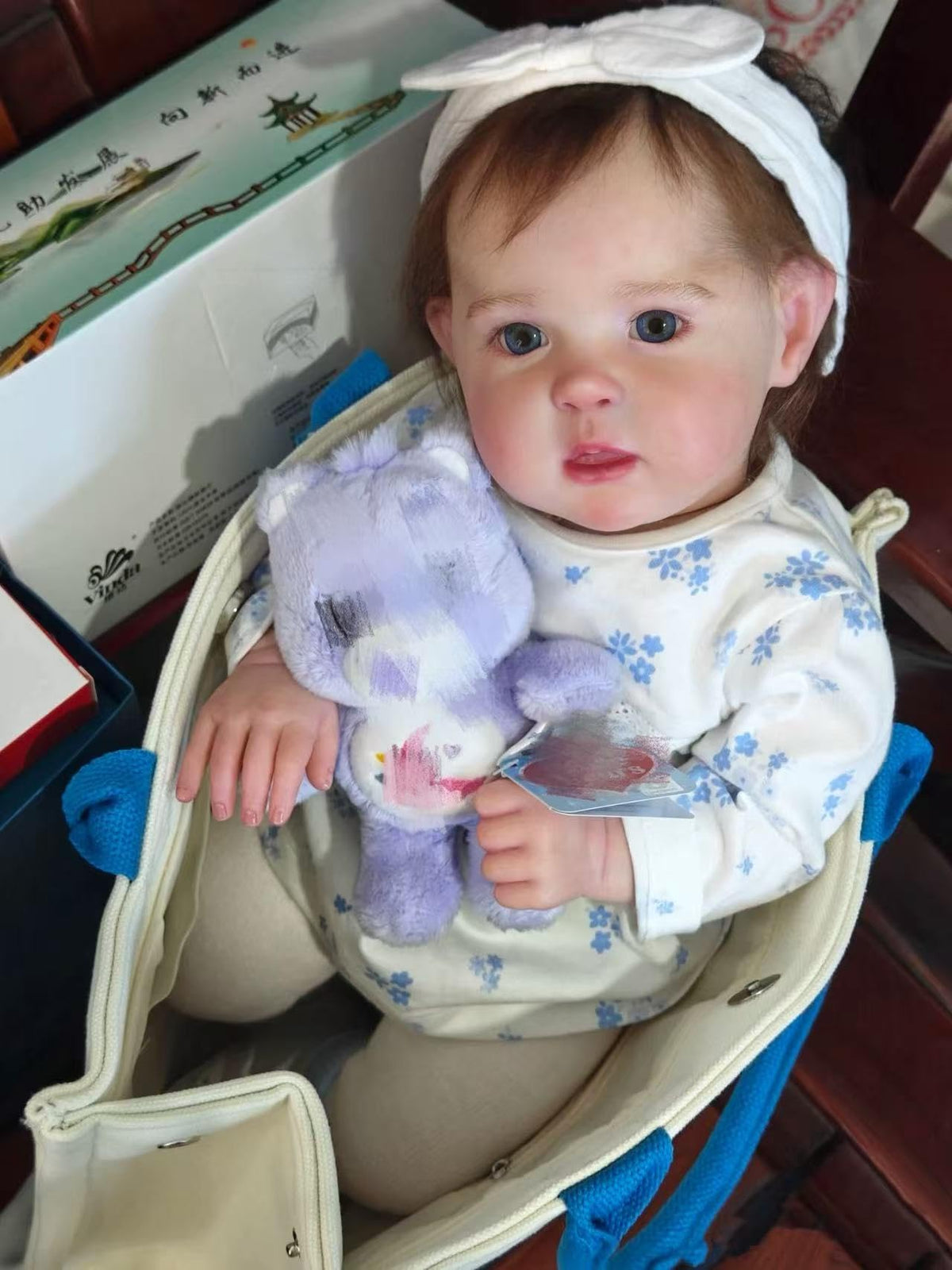GYCV lifelike reborn doll girl 20 inches with soft vinyl skin for realistic play