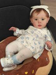 GYCV lifelike reborn doll girl weighted cloth body provides hug-friendly comfort