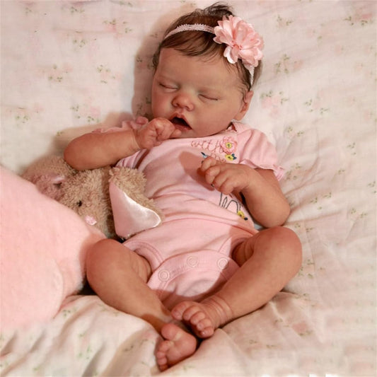 GYCV lifelike reborn doll face close-up with textured vinyl skin for realism