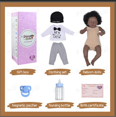 GYCV doll showing soft cloth body and lifelike weight for comforting hugs.