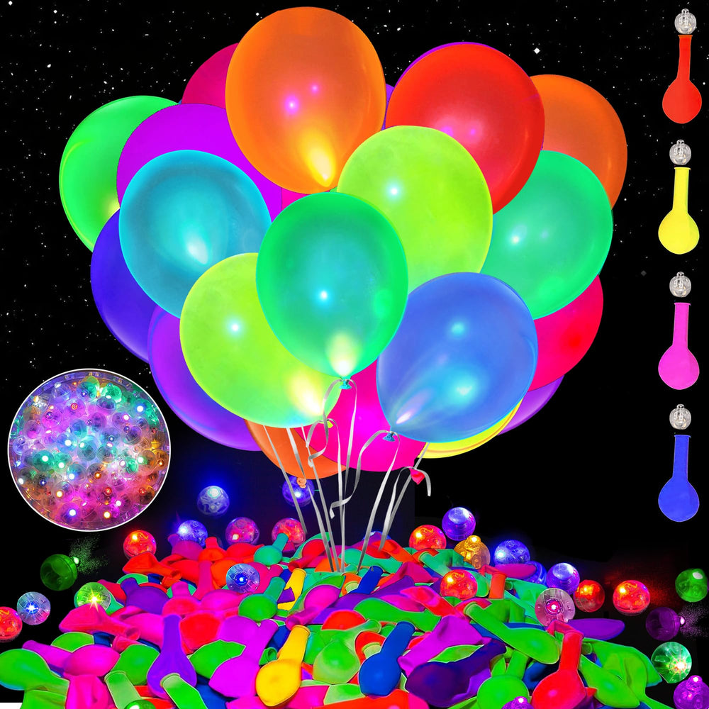 GYIPFIPA LED glow balloon lights illuminate neon balloons for vibrant party vibes