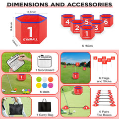 GYMMALL foldable design enables easy carrying and compact storage after play