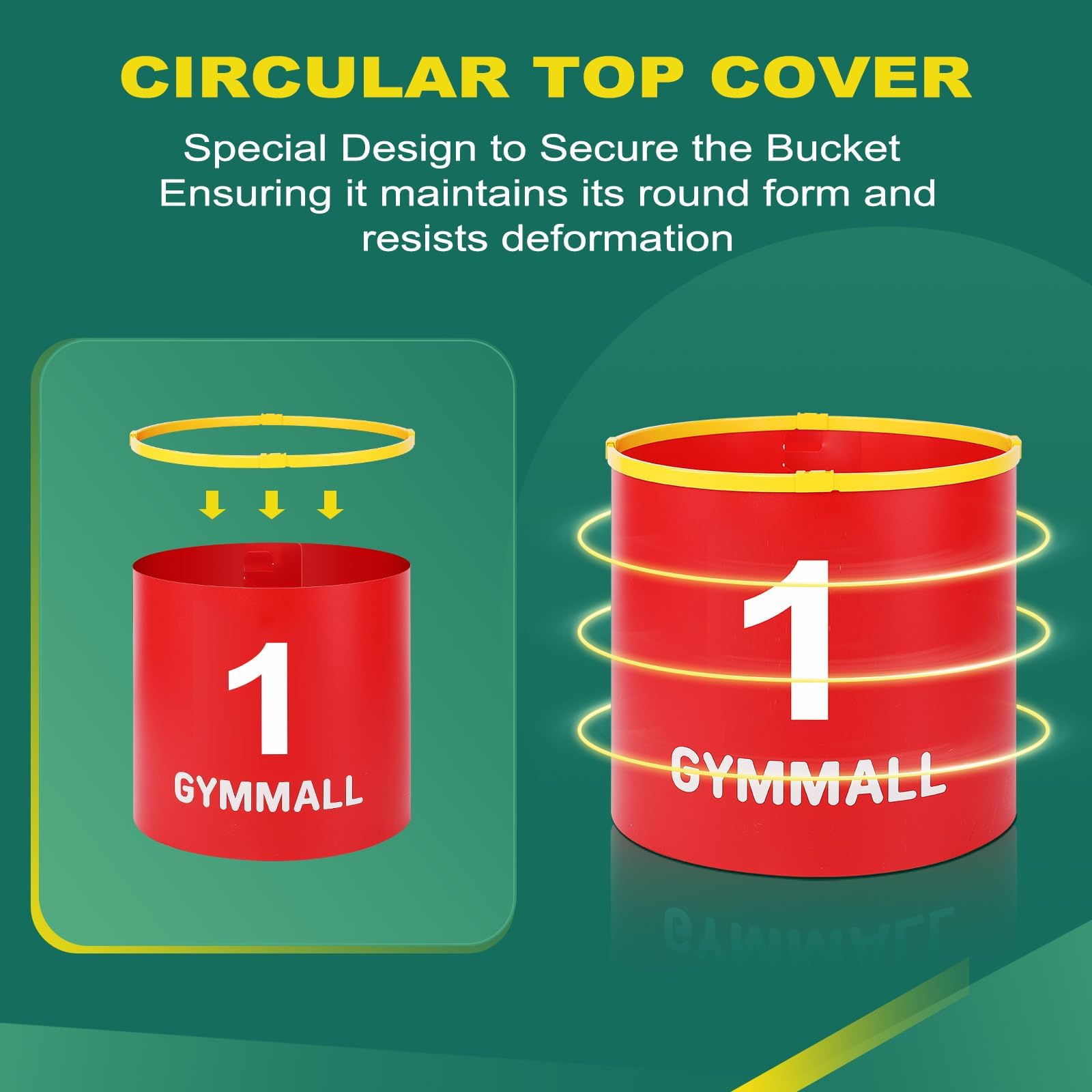 GYMMALL Golf Yard Bucket Game colorful flags enhance course aesthetics