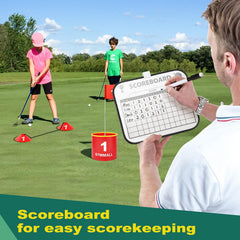 GYMMALL Golf Yard Bucket Game flying disc adds versatile play moments.