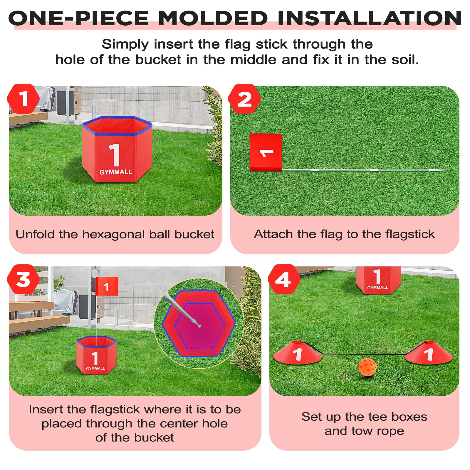 GYMMALL versatile use across lawn, park, beach, and indoor spaces for family fun