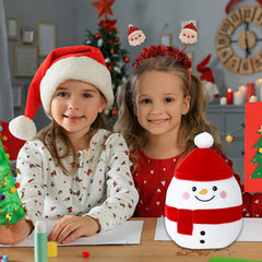 GYNAKJ Snowman Plush decor on living room shelf