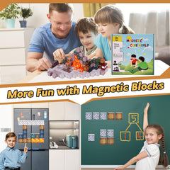 gyttoping magnetic blocks travel-ready set for car trips and on-the-go learning