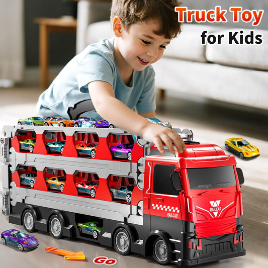 GYYCKTD two-tier launching track invites fast-paced races for siblings.
