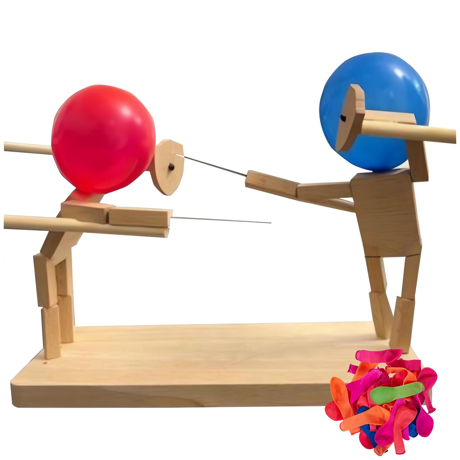 gzrnje Balloon Bamboo Man Battle assembled for two-player family fun